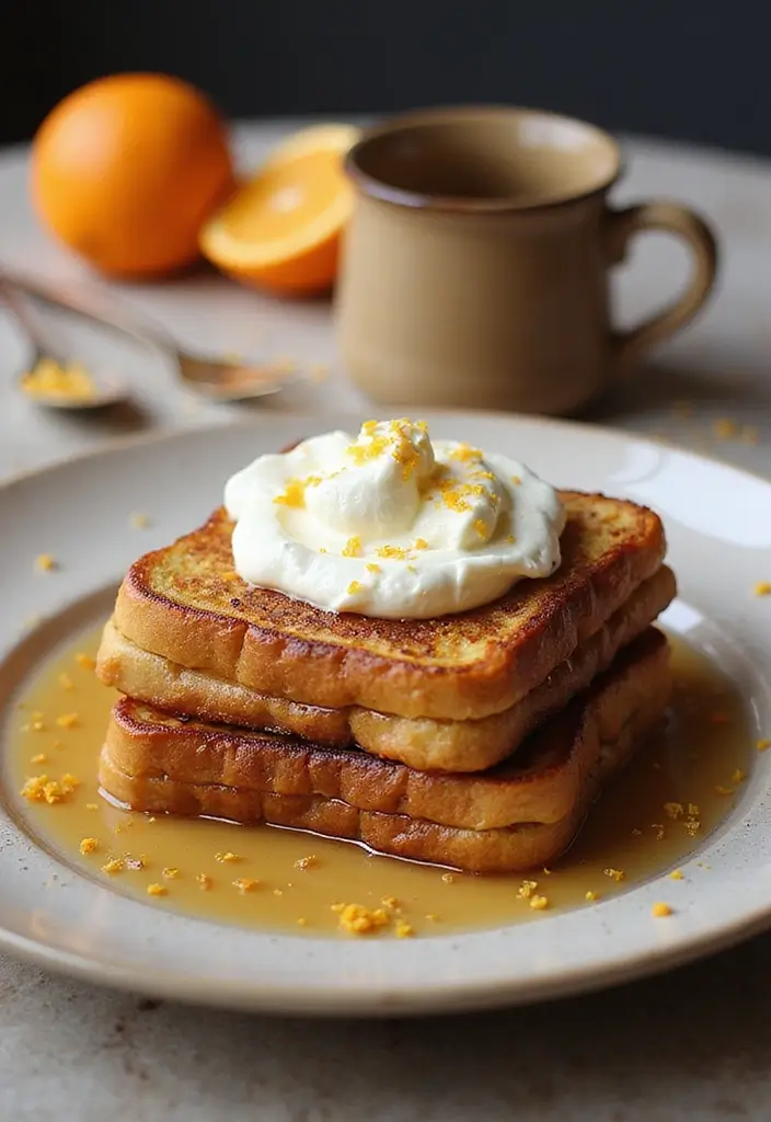 25 Different French Toast Recipes To Change Up Breakfast - 12. French Toast with Orange Zest and Mascarpone