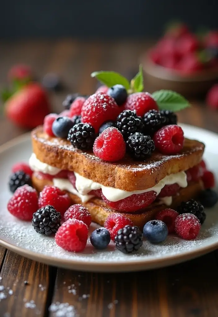 25 Different French Toast Recipes To Change Up Breakfast - 2. Berry Stuffed French Toast