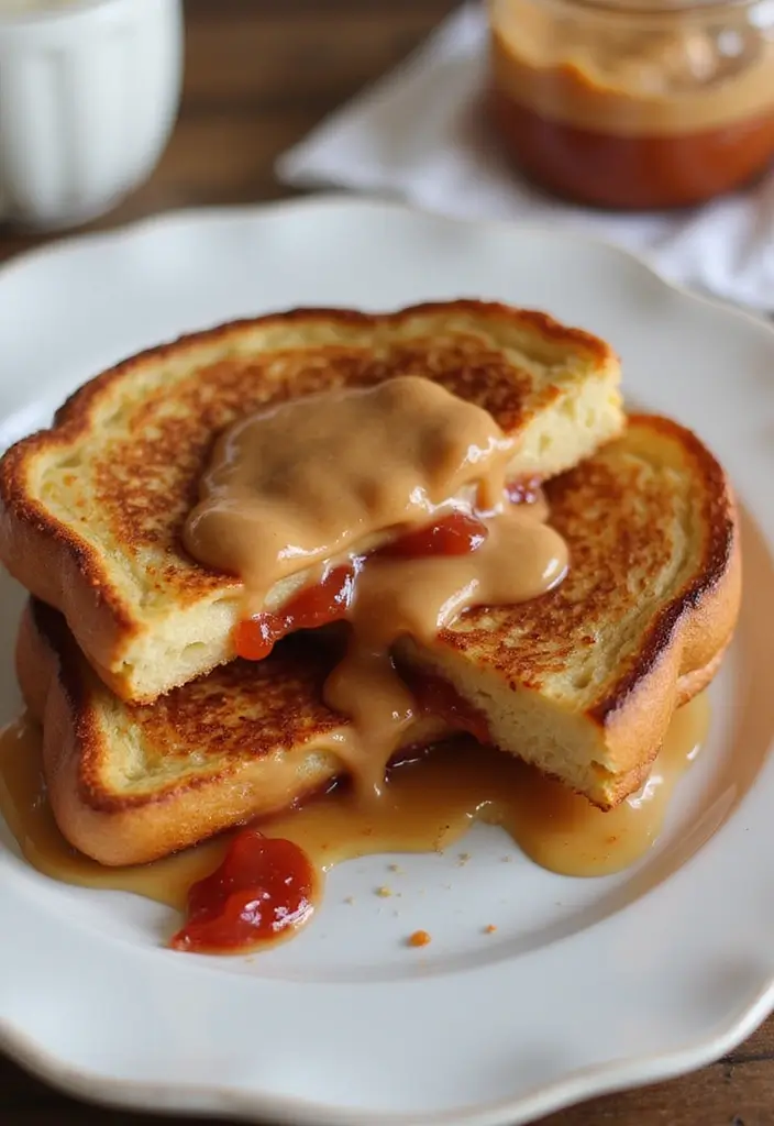 25 Different French Toast Recipes To Change Up Breakfast - 24. Peanut Butter and Jelly French Toast