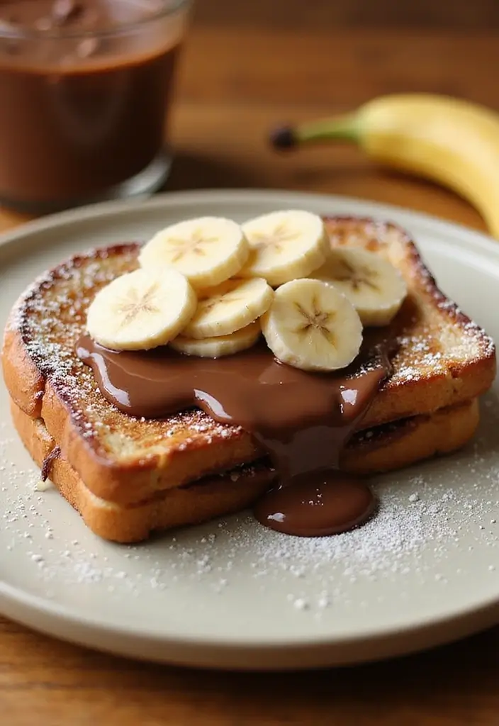 25 Different French Toast Recipes To Change Up Breakfast - 4. Nutella and Banana French Toast