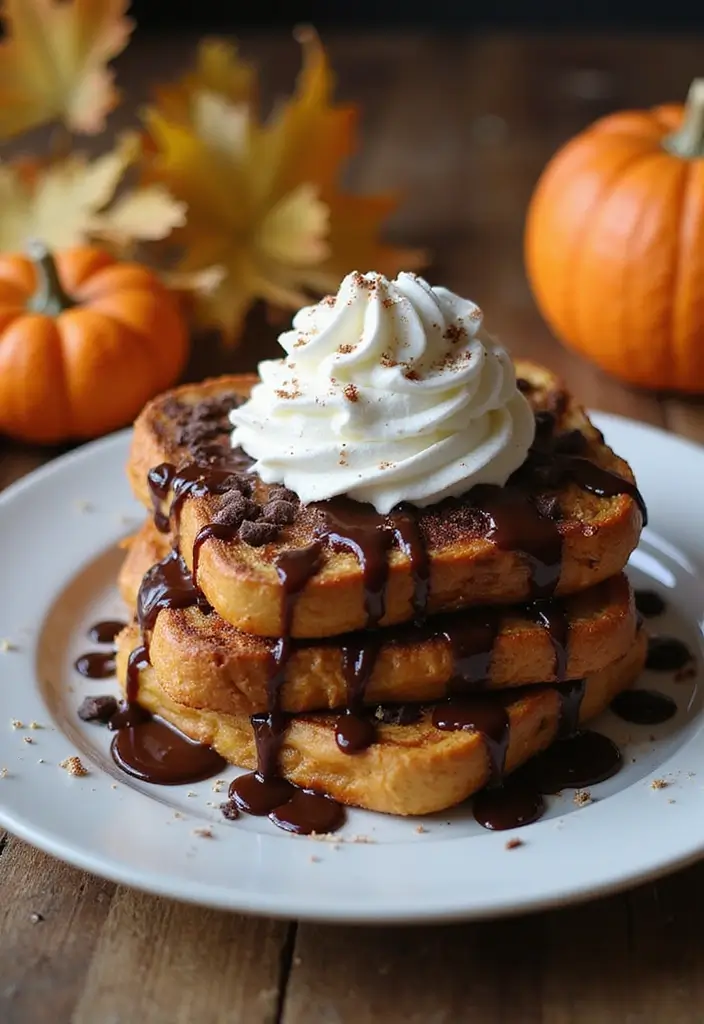 25 Fall French Toast Recipes Cozy Autumn Flavors 12 25 Fall French Toast Recipes Cozy Autumn Flavors - 12. Chocolate Chip Pumpkin French Toast