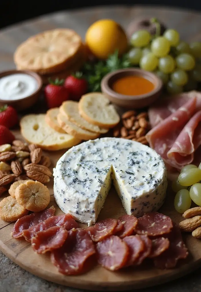 25 French Blue Cheese Recipes Bold And Savory 18 25 French Blue Cheese Recipes Bold And Savory - 18. Blue Cheese and Meat Charcuterie Board