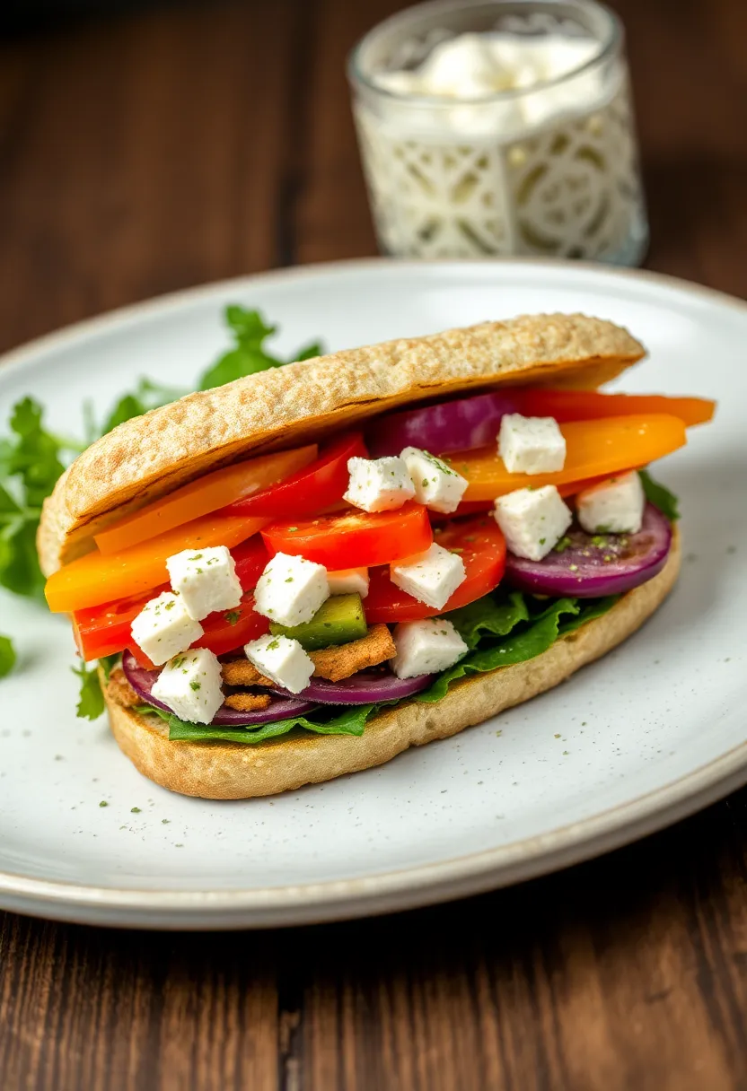 25 French Bread Sandwich Recipes For Lunch Or Dinner 9 25 French Bread Sandwich Recipes For Lunch Or Dinner - 9. Greek Veggie Delight