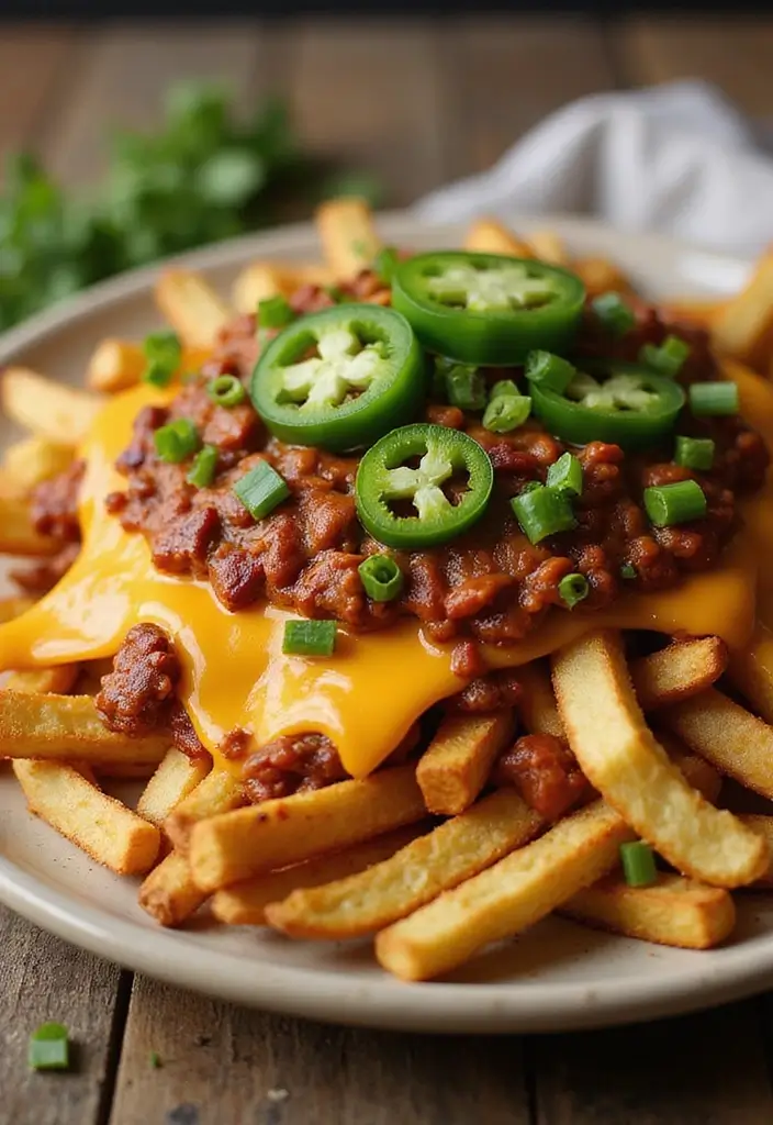 25 French Fries Recipes Crispy And Irresistible 5 25 French Fries Recipes Crispy And Irresistible - 5. Loaded Chili Cheese Fries