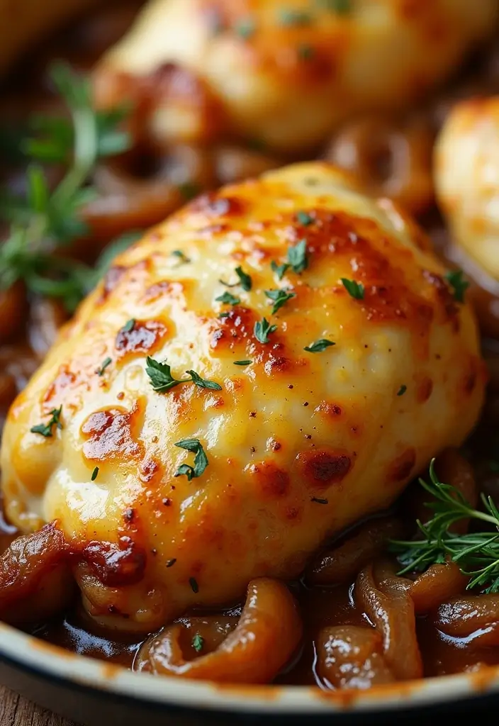 25 French Onion Baked Chicken Recipes For Family Dinners 1 25 French Onion Baked Chicken Recipes For Family Dinners - 1. Classic French Onion Baked Chicken
