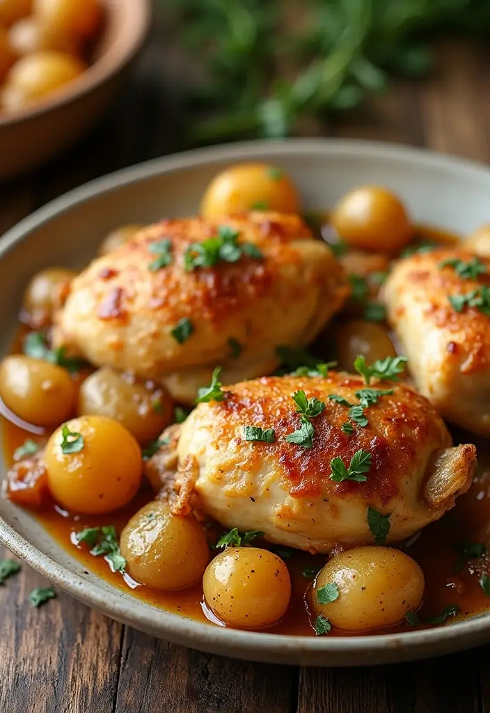 25 French Onion Baked Chicken Recipes For Family Dinners 18 25 French Onion Baked Chicken Recipes For Family Dinners - 18. French Onion Chicken and Potato Bake