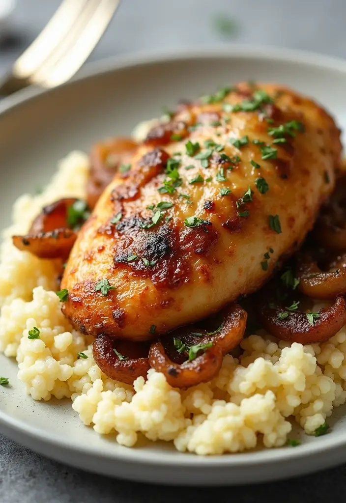 25 French Onion Baked Chicken Recipes For Family Dinners 20 25 French Onion Baked Chicken Recipes For Family Dinners - 20. French Onion Chicken and Cauliflower Rice