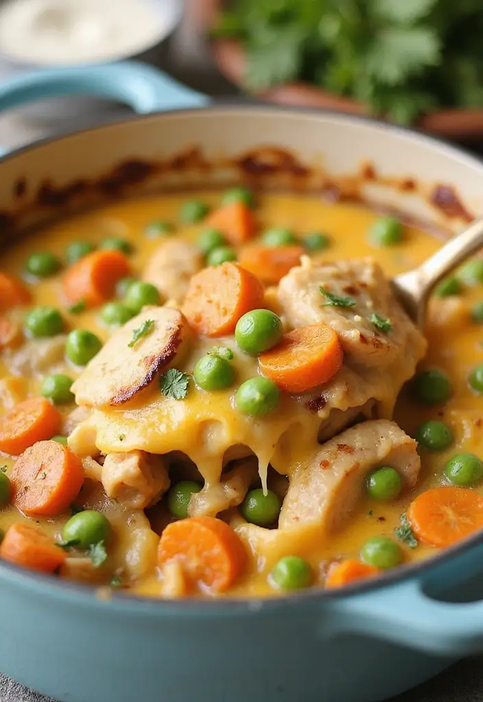 25 French Onion Chicken Casserole Recipes To Try Tonight 12 25 French Onion Chicken Casserole Recipes To Try Tonight - 12. French Onion Chicken Casserole with Peas and Carrots