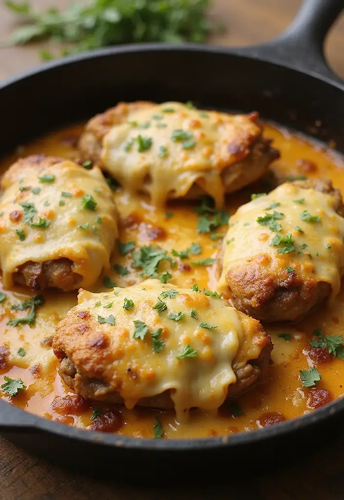 25 French Onion Chicken Recipes Juicy And Flavor Packed 1 25 French Onion Chicken Recipes Juicy And Flavor Packed - 1. Cheesy French Onion Chicken Skillet