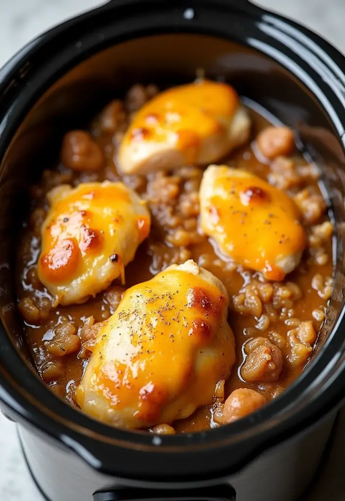 25 French Onion Chicken Recipes Juicy And Flavor Packed 10 25 French Onion Chicken Recipes Juicy And Flavor Packed - 10. Slow Cooker French Onion Chicken