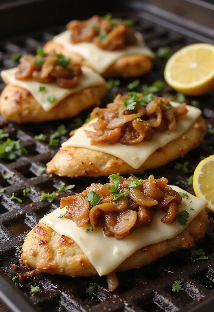 25 French Onion Chicken Recipes Juicy And Flavor Packed 4 25 French Onion Chicken Recipes Juicy And Flavor Packed - 4. Grilled French Onion Chicken