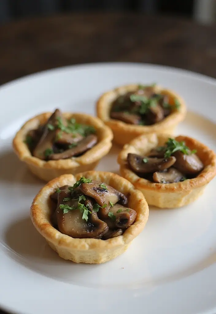 25 French Puff Pastry Recipes Savory Party Favorites 3 25 French Puff Pastry Recipes Savory Party Favorites - 3. Mushroom and Truffle Oil Tartlets