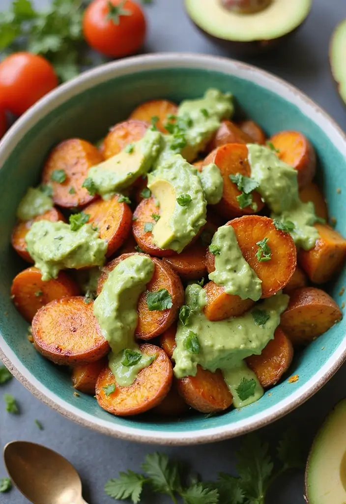 25 French Sweet Potato Recipes Healthy And Flavorful 23 25 French Sweet Potato Recipes Healthy And Flavorful - 23. Sweet Potato Salad with Avocado Dressing