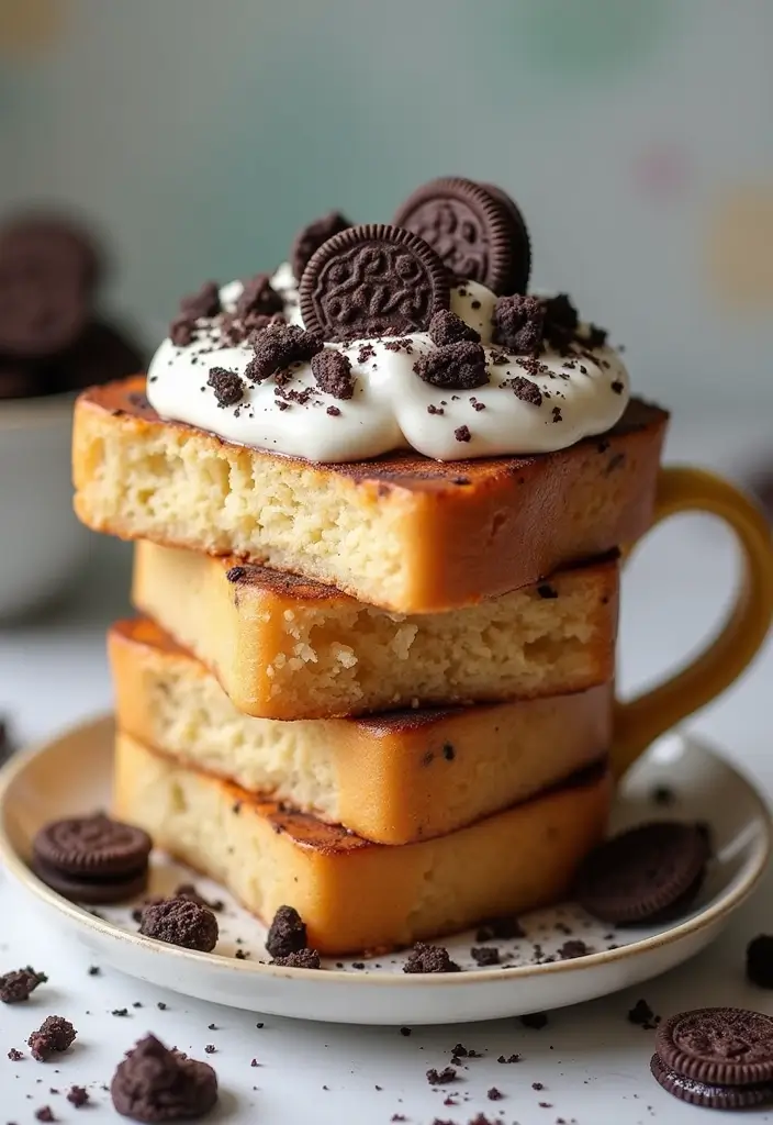 25 French Toast In A Mug Recipes Quick And Easy 11 25 French Toast In A Mug Recipes Quick And Easy - 11. Cookies and Cream French Toast