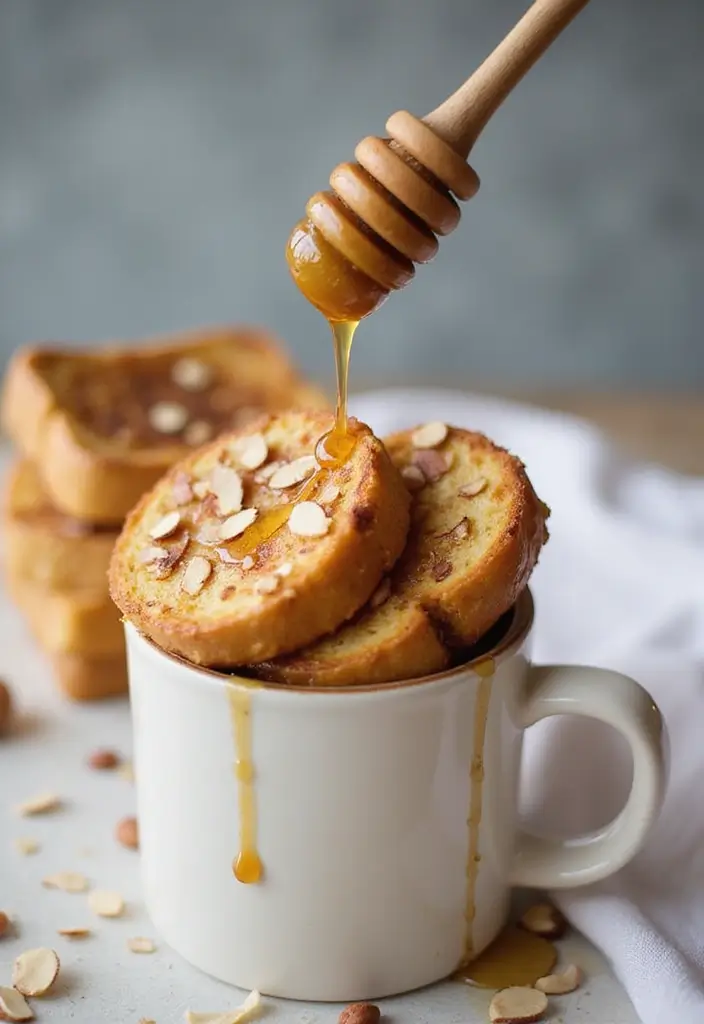 25 French Toast In A Mug Recipes Quick And Easy 21 25 French Toast In A Mug Recipes Quick And Easy - 21. Honey Almond French Toast