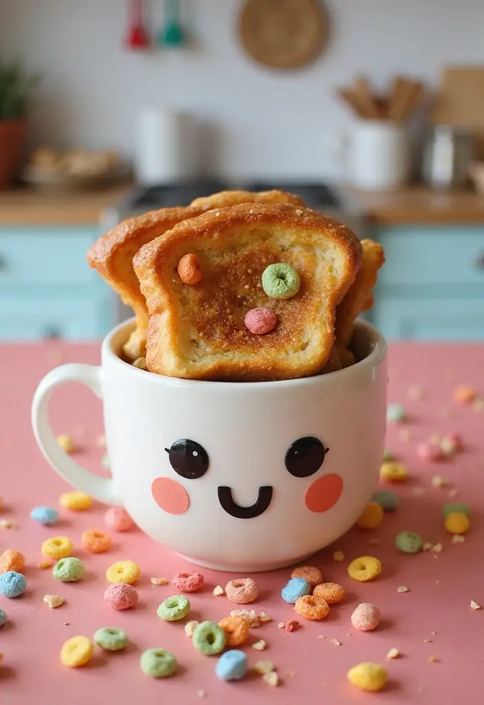 25 French Toast In A Mug Recipes Quick And Easy 22 25 French Toast In A Mug Recipes Quick And Easy - 22. Fruity Pebbles French Toast