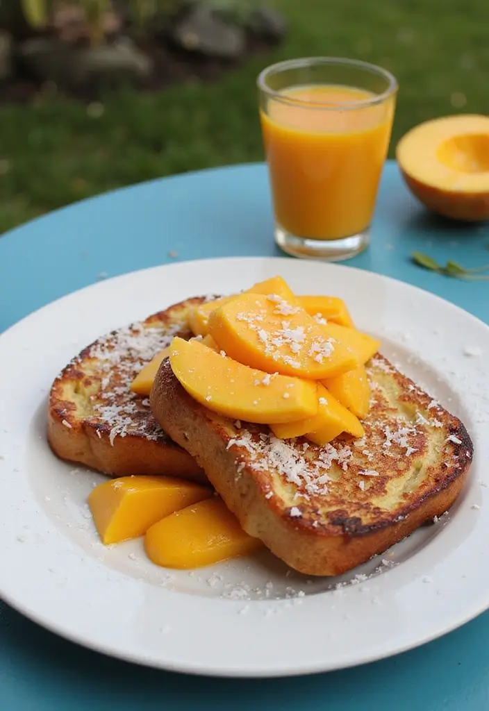 25 French Toast Recipes Easy And Delicious For Busy Days 13 25 French Toast Recipes Easy And Delicious For Busy Days - 13. Tropical Mango French Toast