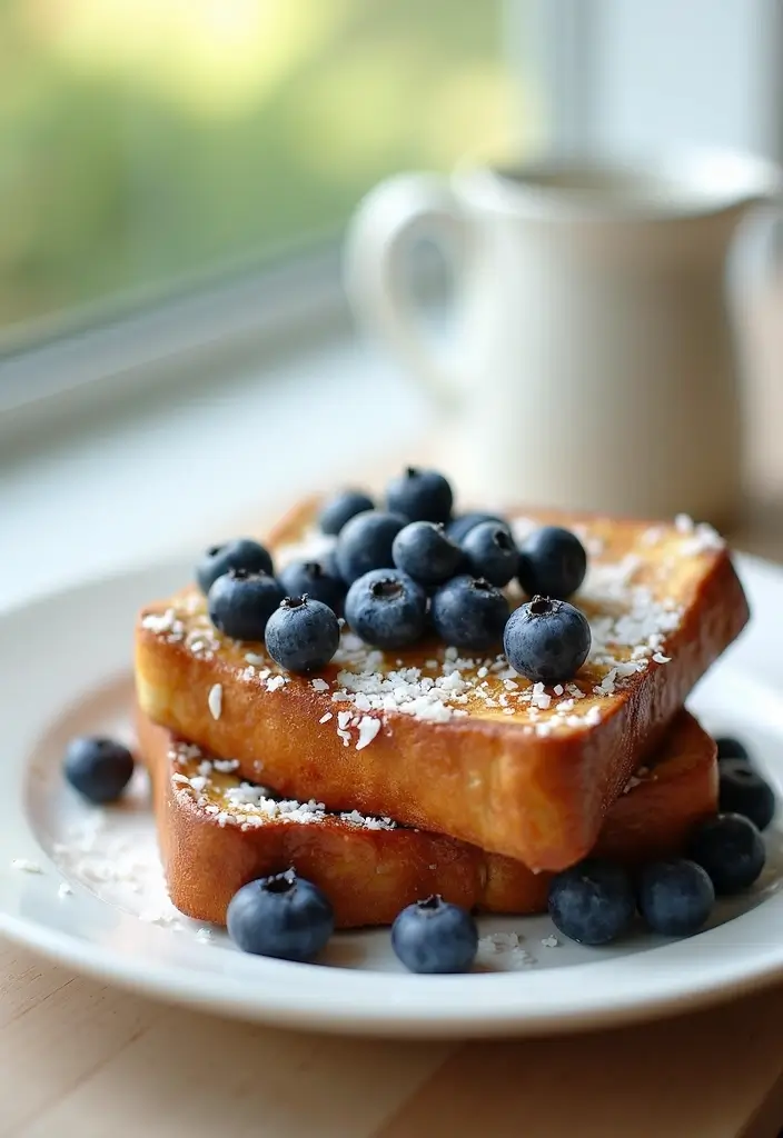 25 French Toast Recipes Easy And Delicious For Busy Days 23 25 French Toast Recipes Easy And Delicious For Busy Days - 23. Blueberry Coconut French Toast