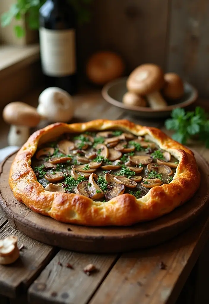 25 Healthy French Recipes: Light But Delicious 14 25 Healthy French Recipes: Light But Delicious - 14. Savory Mushroom Galette