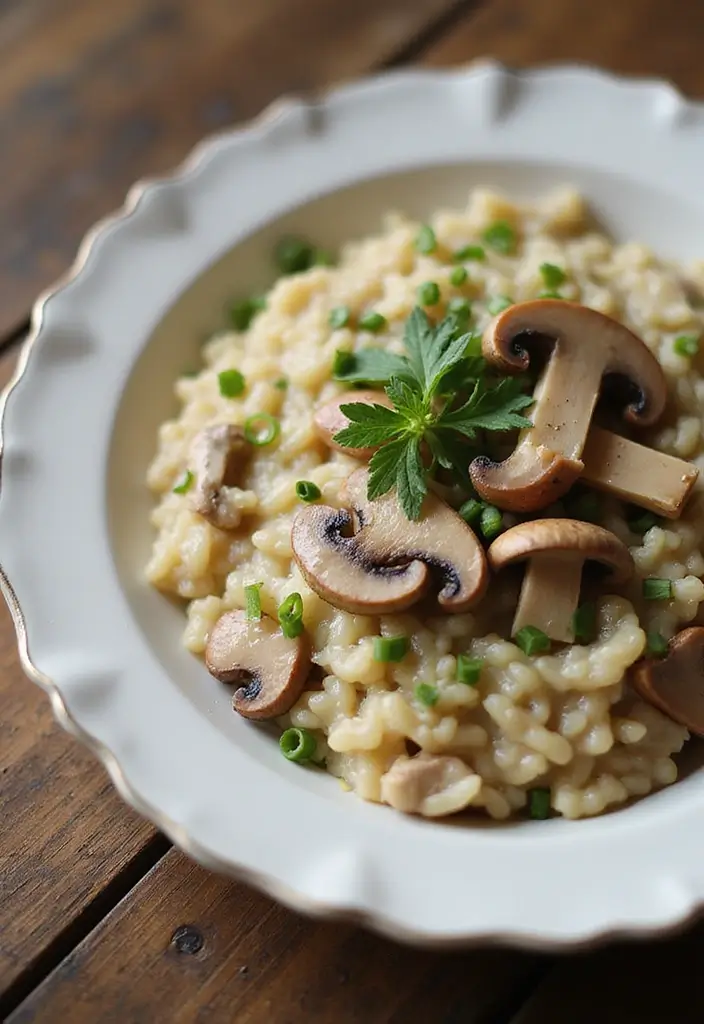 25 Healthy French Recipes: Light But Delicious 22 25 Healthy French Recipes: Light But Delicious - 22. Light Creamy Mushroom Risotto