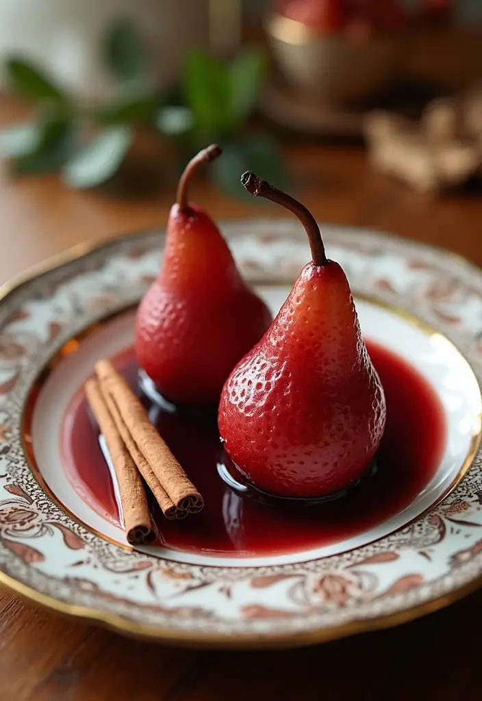 25 Healthy French Recipes: Light But Delicious 3 25 Healthy French Recipes: Light But Delicious - 3. Poached Pears in Red Wine
