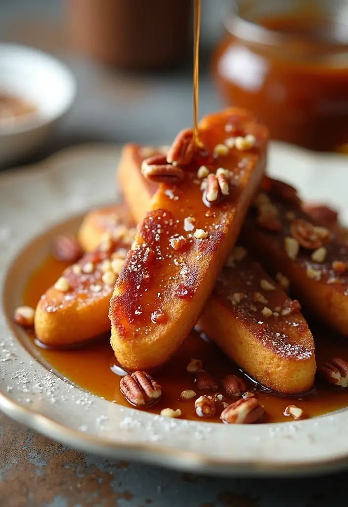27 Brunch Recipes With French Toast Sticks Everyone Loves - 12. Maple Bacon French Toast Sticks