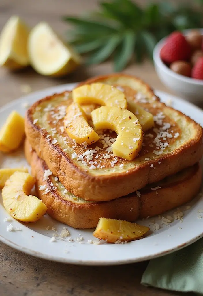 27 Brunch Recipes With French Toast Sticks Everyone Loves - 14. Coconut French Toast Sticks