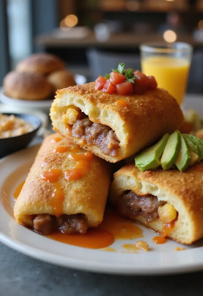 27 Brunch Recipes With French Toast Sticks Everyone Loves - 26. Breakfast Burrito French Toast Sticks