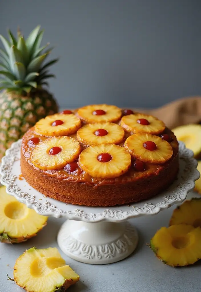 27 Elegant and Classic French Recipes Inspired by Ina Garten 26 27 Elegant and Classic French Recipes Inspired by Ina Garten - 26. Pineapple Upside-Down Cake