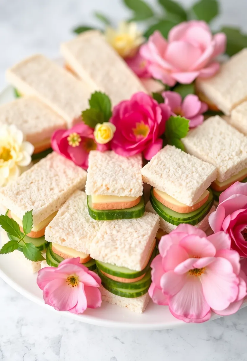 27 Elegant and Delicious French Tea Party Recipes 17 27 Elegant and Delicious French Tea Party Recipes - 17. Cucumber Sandwiches with Herbed Cream Cheese