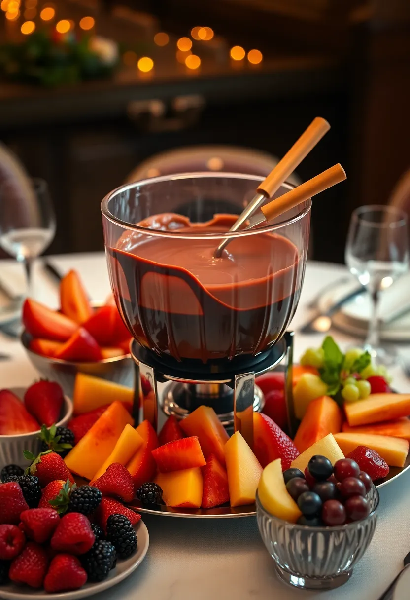 27 Elegant and Delicious French Tea Party Recipes 19 27 Elegant and Delicious French Tea Party Recipes - 19. Chocolate Fondue with Fresh Fruits
