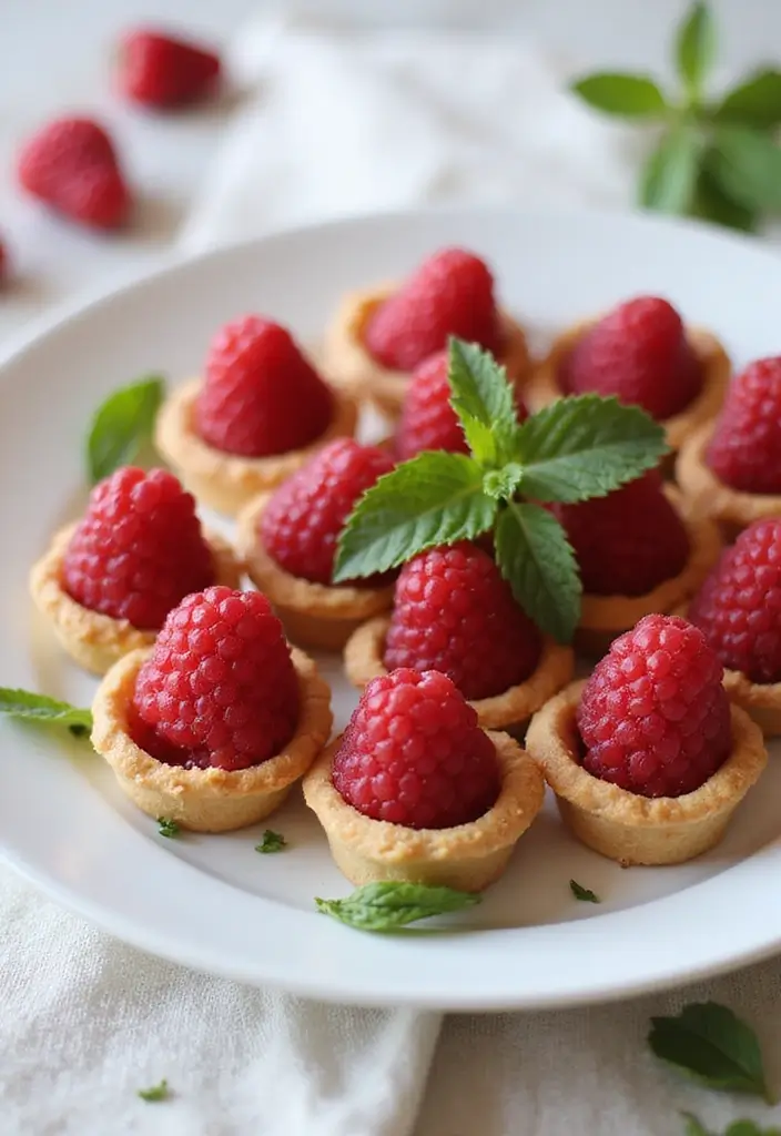 27 Elegant and Delicious French Tea Party Recipes 3 27 Elegant and Delicious French Tea Party Recipes - 3. Raspberry Tartlets