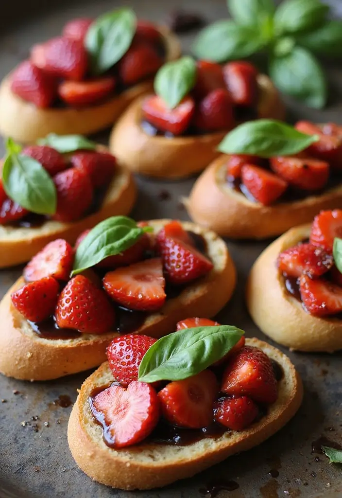 27 French Bread Recipes Ideas Beyond The Basics 17 27 French Bread Recipes Ideas Beyond The Basics - 17. Balsamic Strawberries on Toasted Baguette