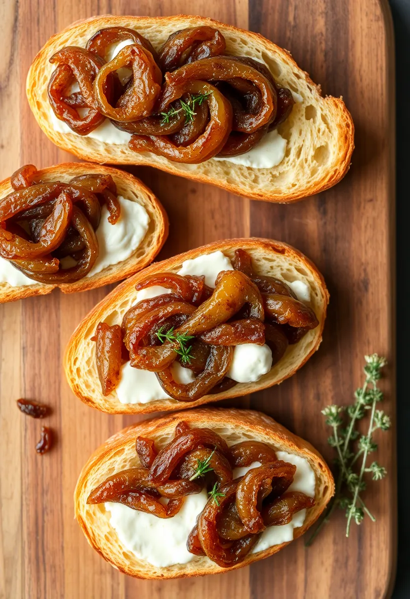 27 French Bread Toppings Recipes For Any Occasion 11 27 French Bread Toppings Recipes For Any Occasion - 11. Caramelized Onion and Goat Cheese Topping