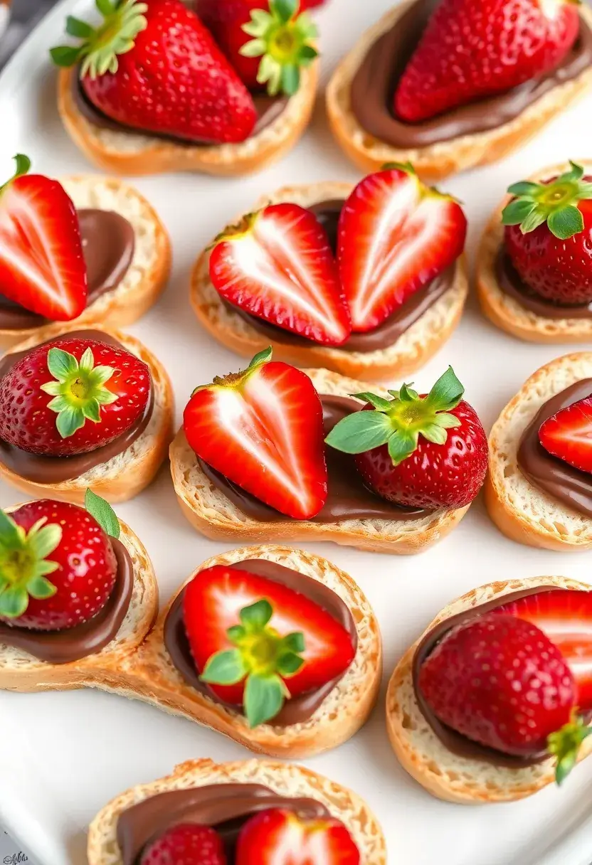 27 French Bread Toppings Recipes For Any Occasion 17 27 French Bread Toppings Recipes For Any Occasion - 17. Chocolate Hazelnut Spread and Strawberries