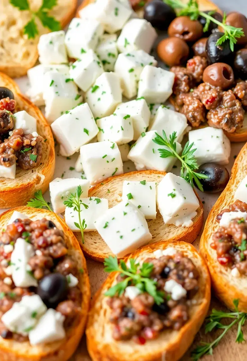 27 French Bread Toppings Recipes For Any Occasion 19 27 French Bread Toppings Recipes For Any Occasion - 19. Mediterranean Feta and Olive Tapenade