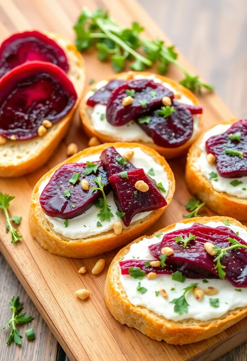 27 French Bread Toppings Recipes For Any Occasion 22 27 French Bread Toppings Recipes For Any Occasion - 22. Roasted Beet and Goat Cheese Spread