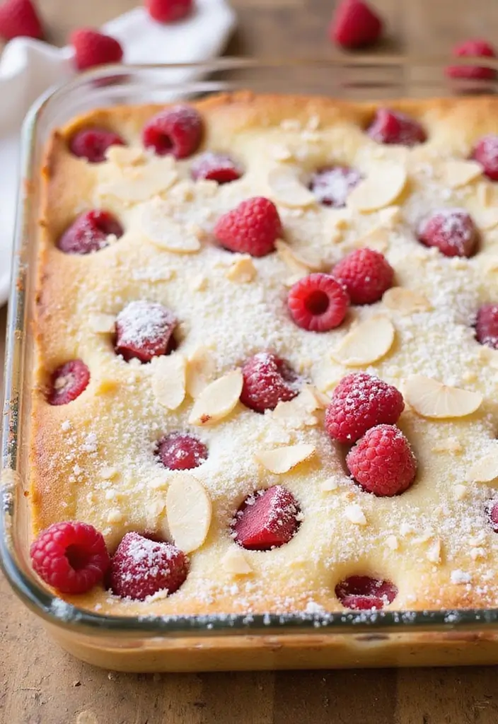 27 French Vanilla Dump Cake Recipes You’ll Love 6 27 French Vanilla Dump Cake Recipes You’ll Love - 6. Raspberry Almond French Vanilla Dump Cake