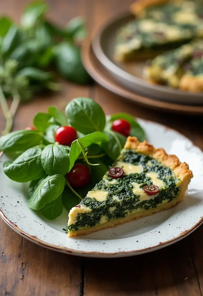 27 French Vegetarian Recipes That Taste Amazing 11 27 French Vegetarian Recipes That Taste Amazing - 11. Spinach and Goat Cheese Tart