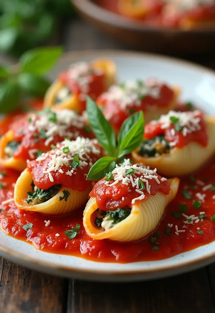 27 French Vegetarian Recipes That Taste Amazing 19 27 French Vegetarian Recipes That Taste Amazing - 19. Spinach and Ricotta Stuffed Shells