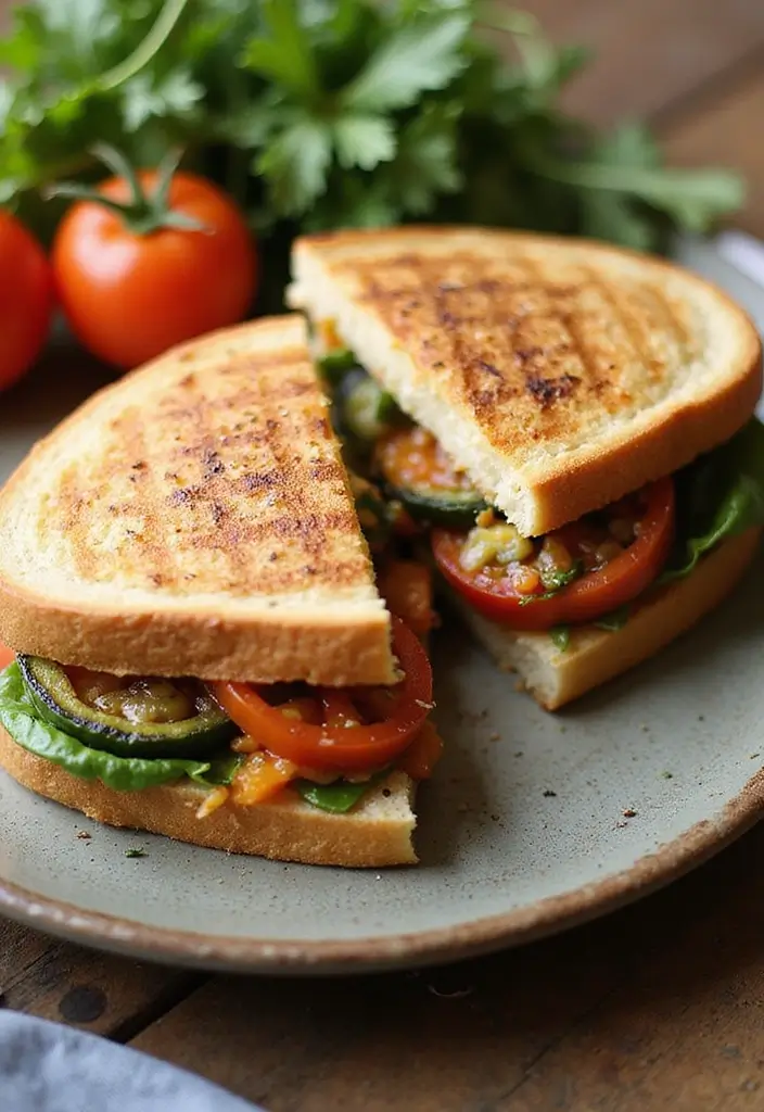 27 French Vegetarian Recipes That Taste Amazing 23 27 French Vegetarian Recipes That Taste Amazing - 23. Grilled Vegetable Ratatouille Sandwich