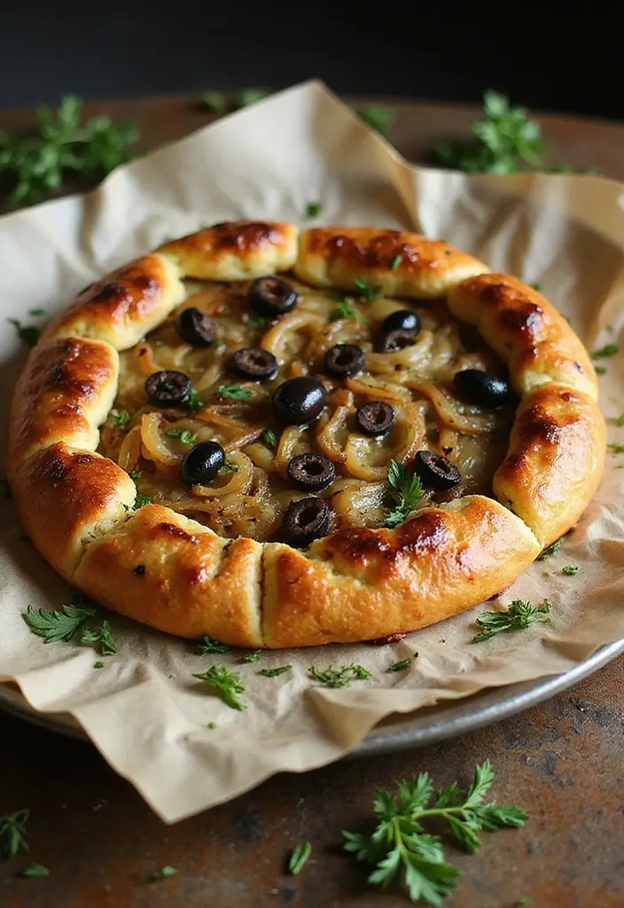 27 French Vegetarian Recipes That Taste Amazing 8 27 French Vegetarian Recipes That Taste Amazing - 8. Pissaladière: A Savory Tart