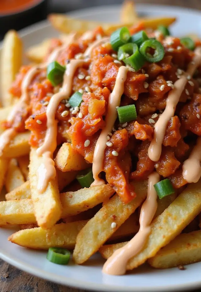 27 Frozen French Fries Recipes That Taste Homemade 16 27 Frozen French Fries Recipes That Taste Homemade - 16. Kimchi Fries