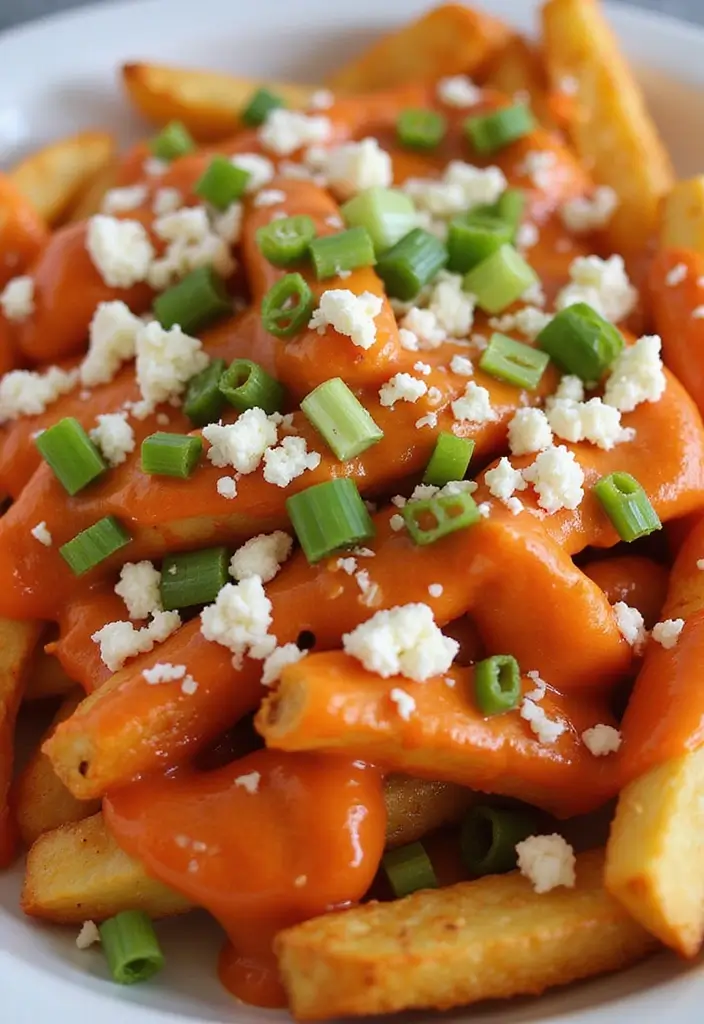 27 Frozen French Fries Recipes That Taste Homemade 2 27 Frozen French Fries Recipes That Taste Homemade - 2. Buffalo Fries with Blue Cheese