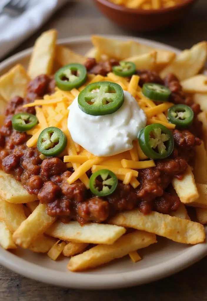 27 Frozen French Fries Recipes That Taste Homemade 3 27 Frozen French Fries Recipes That Taste Homemade - 3. Chili Cheese Fries