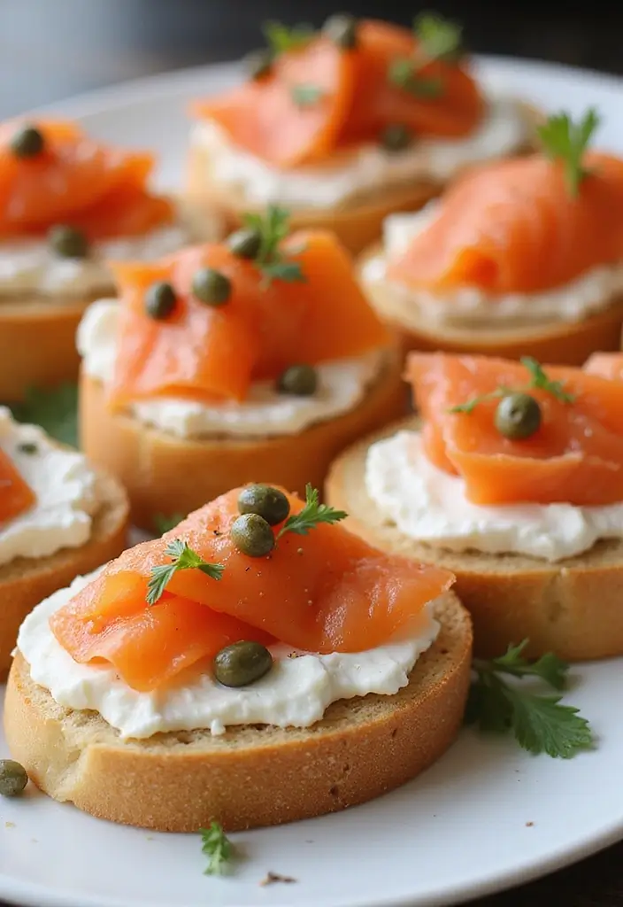 27 Recipes Using French Baguette That Feel Fancy 15 27 Recipes Using French Baguette That Feel Fancy - 15. Baguette with Smoked Salmon and Cream Cheese