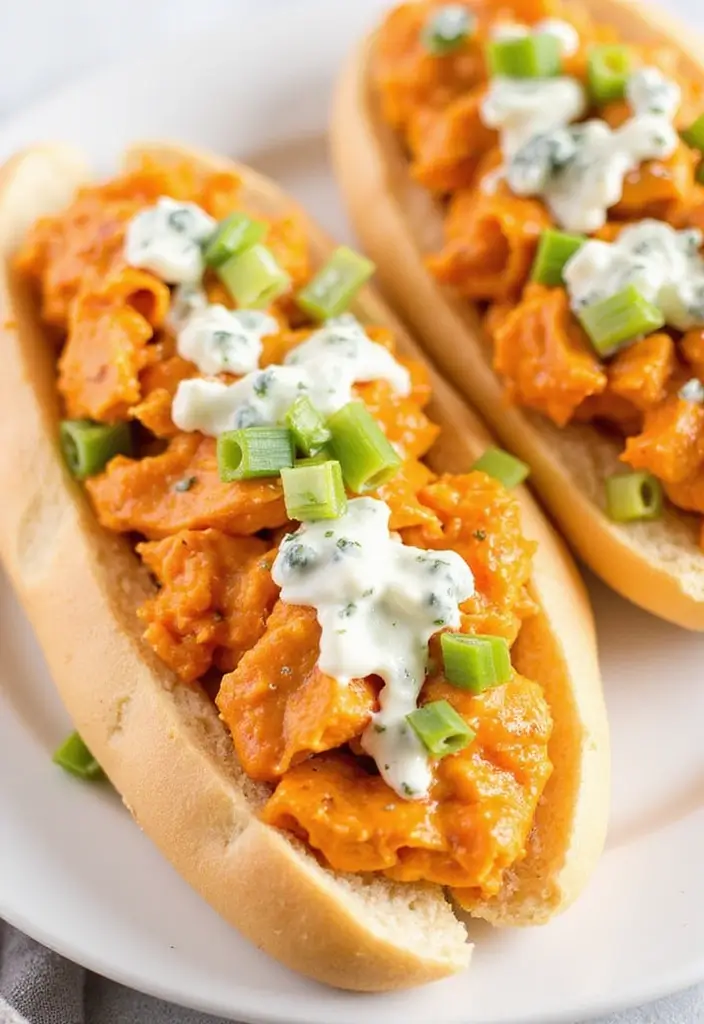 27 Recipes Using French Baguette That Feel Fancy 19 27 Recipes Using French Baguette That Feel Fancy - 19. Buffalo Chicken Baguette