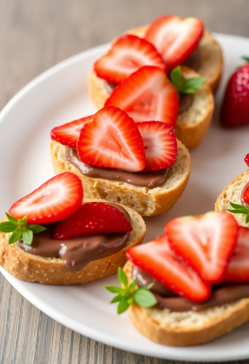27 Recipes Using French Baguette That Feel Fancy 21 27 Recipes Using French Baguette That Feel Fancy - 21. Baguette with Nutella and Strawberries