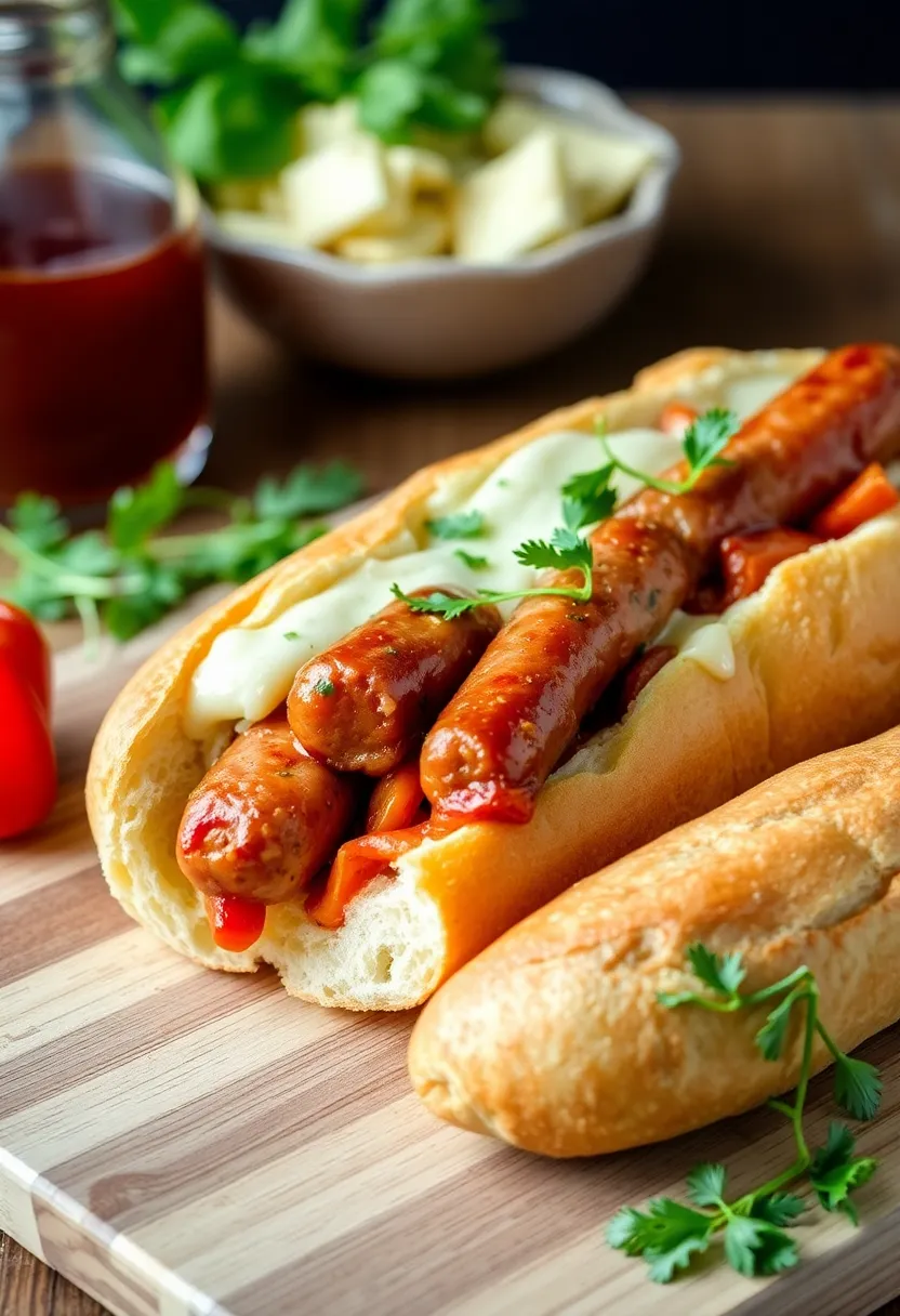 27 Recipes Using French Baguette That Feel Fancy 27 27 Recipes Using French Baguette That Feel Fancy - 27. Spicy Sausage and Pepper Baguette