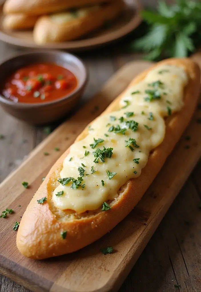 27 Recipes Using French Baguette That Feel Fancy 3 27 Recipes Using French Baguette That Feel Fancy - 3. Cheesy Garlic Bread Baguette